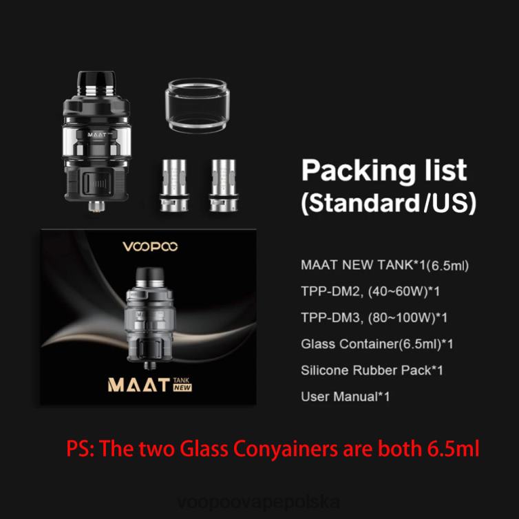 VOOPOO MAAT zbiornik nowy czarny R8680511 | VOOPOO Polska